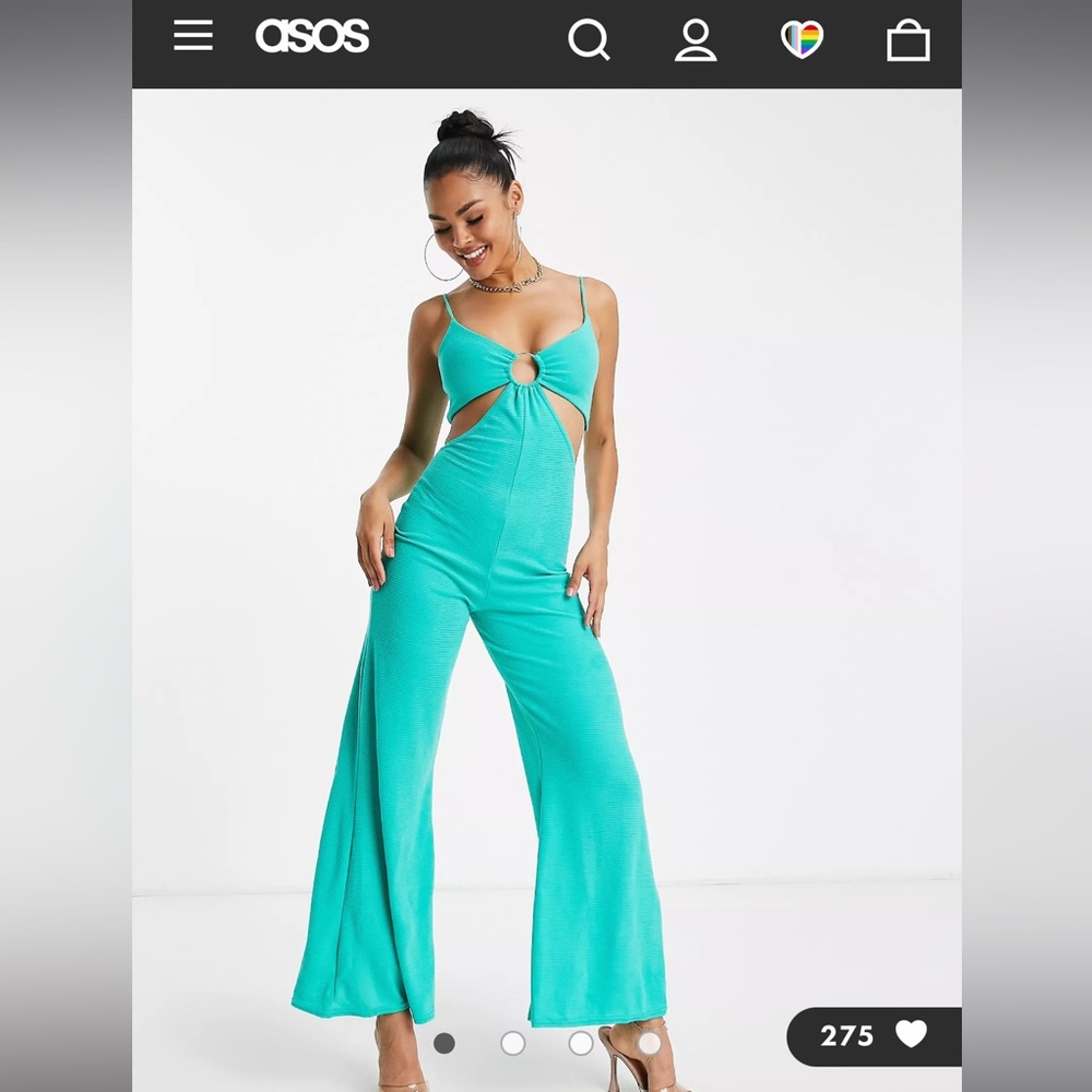 ASOS Ring detail cut out cami jumpsuit